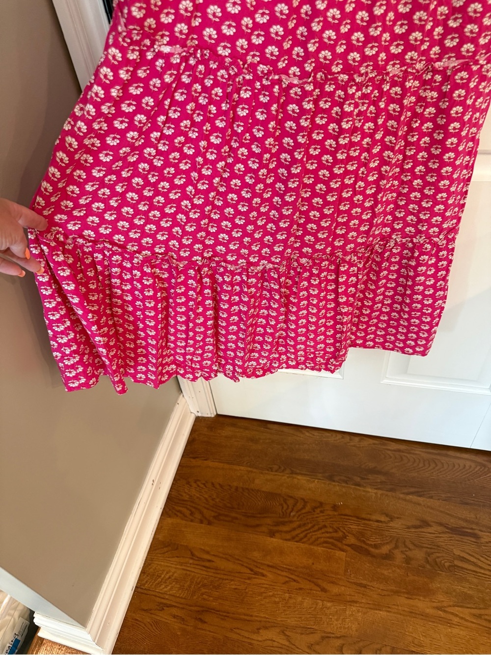 J. Crew Re-Imagined Pink Floral V-Neck Sleeveless Midi Dress 25488 - Picture 5 of 11